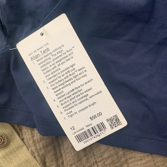 lululemon athletica Blue Women's Top - Picture 3 of 3